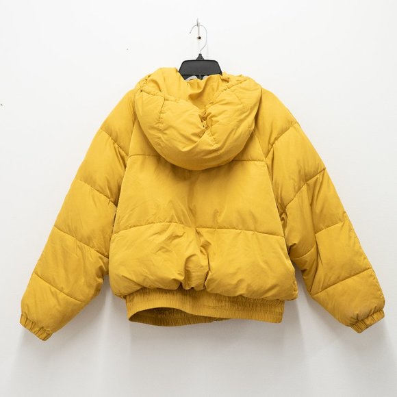 Zara TRF Hooded Yellow Puffer - Picture 1 of 5